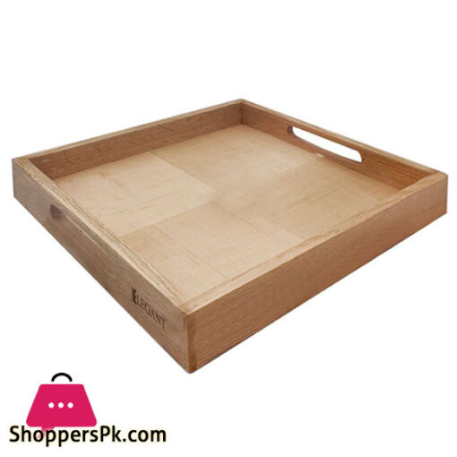 Elegant Wood Tray 11.5x11.5 Inches EH0101