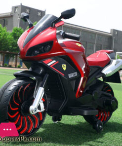 Ferrari Motor Bikes For Kids Hand Accelerator Ride On Bike - 2 To 10 Years - Image 3