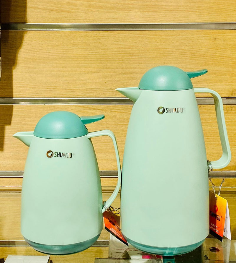 Genuine Shimizu Tea Coffee Flask With Glass Inside 1 Liter