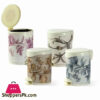 Floral Printed Hydraulic Pedal Bin Dustbin 12 Liter - 9906