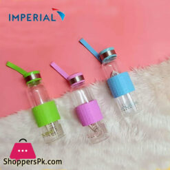 Imperial Glass Water Bottle with Sleeve 360-ML