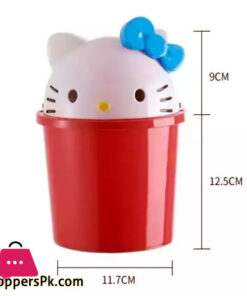 Mini Hello Kitty Creative Cartoon Desktop Can Home Cute Bedroom Living Room Bathroom Kitchen Mini Can - Image 5