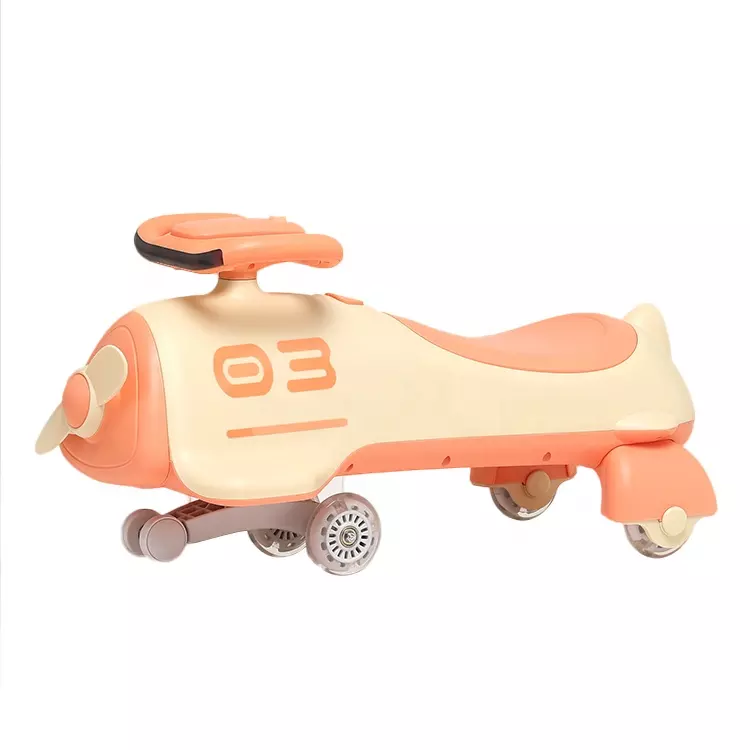 New Twister Car Airplane Shape Yoyo Twist Car Quiet Flash Wheel For 2-6 Year Kids Qt-8081