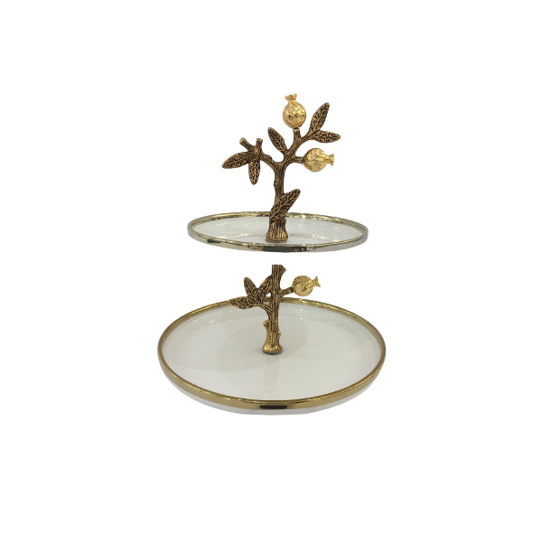 Orchid 2 Tier Cake And Cupcake Stand For Birthdays Wedding Party Dessert Holder Stand Wb982