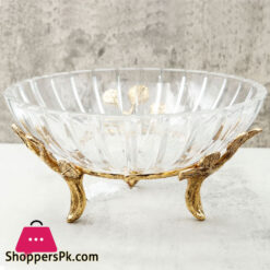 Orchid Serving Bowl Medium Gold - WB998
