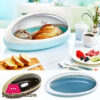 Plastic Roll Top Loaf Food Bread Box UFO Shaped Storage Kitchen Box 50cm