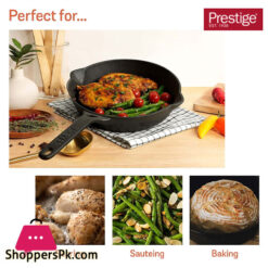 Prestige Meyer Skillet Pan Cast Iron Frypan Fry Pan 26Cm - My48494 15 Prestige Meyer Skillet Pan Cast Iron Frypan Fry Pan 26Cm - My48494