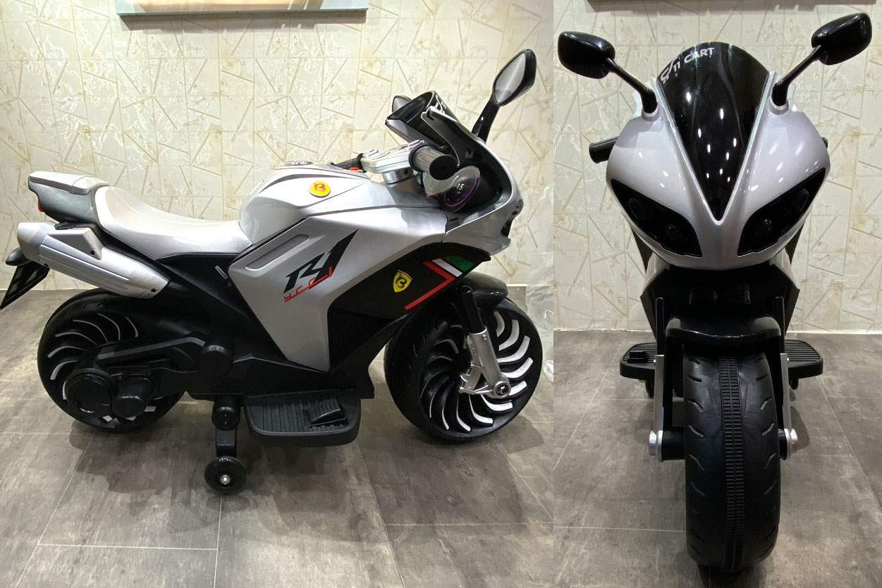 Ferrari Motor Bikes For Kids Hand Accelerator Ride On Bike - 2 To 10 Years