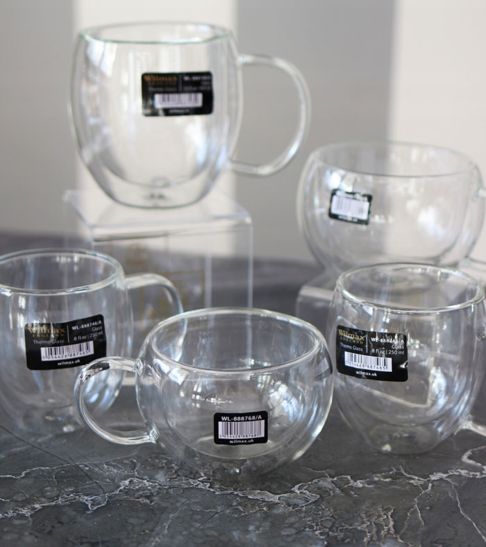 Wilmax Double Wall Thermo Glass Cup 250Ml - One Piece Wl‑888768-A