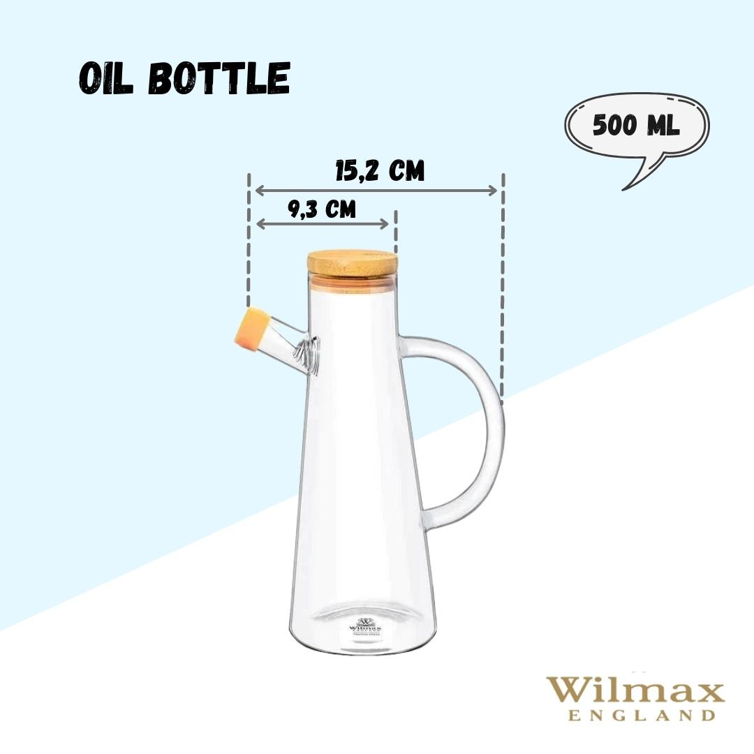 Wilmax Thermo Glass Oil Bottle 500ML - WL‑888964-A
