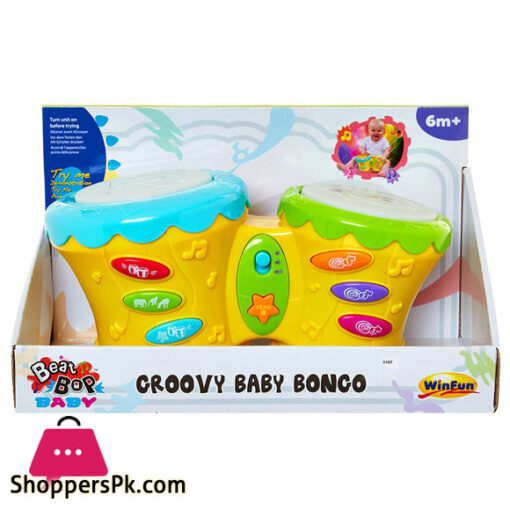 Winfun Groovy Baby Bongo Drum - 2005