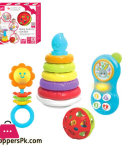 WINFUN My First Toys 4 in 1 Pyramid Phone Pacifier Ball Activity - 3035