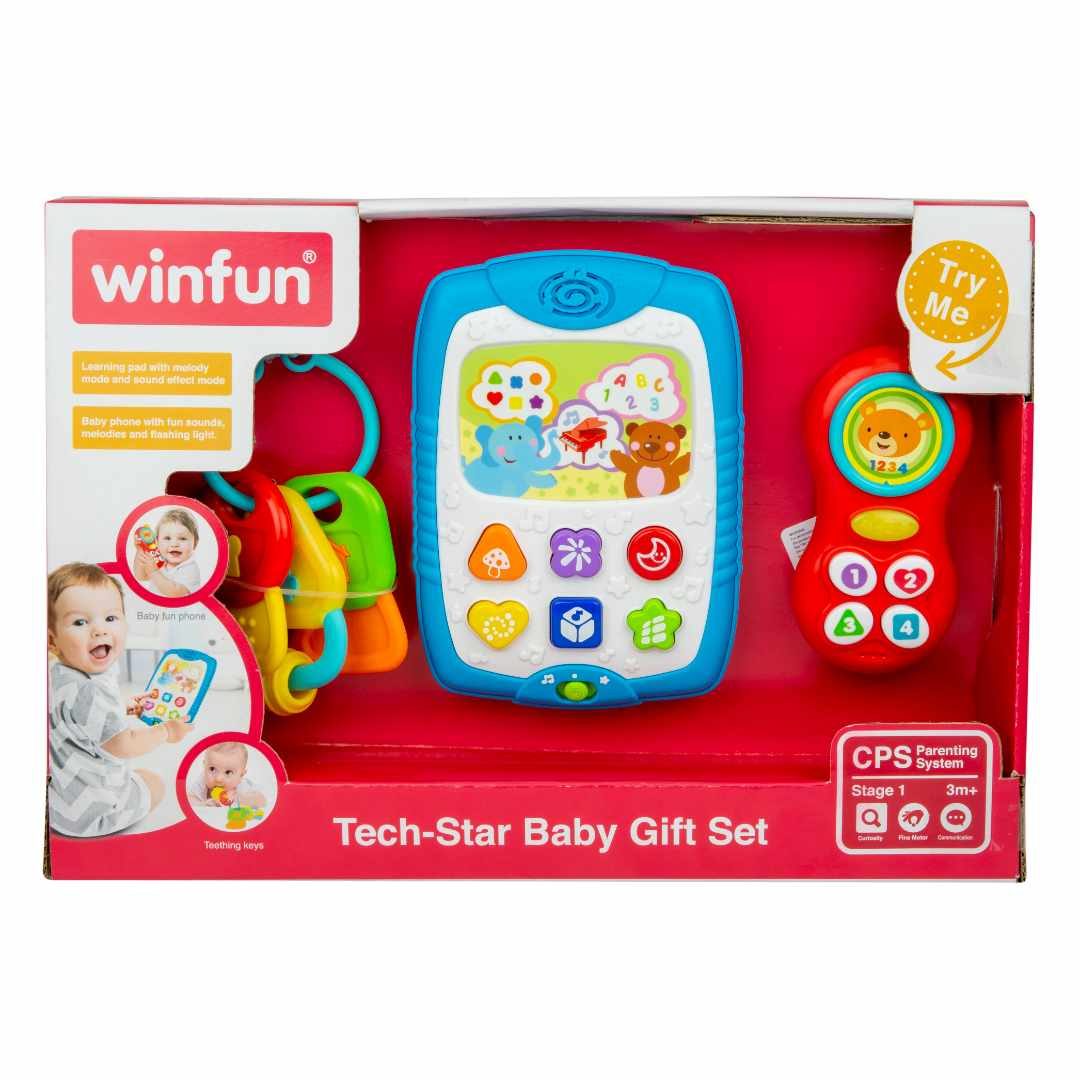 Winfun Tech Star Baby Rattle Gift Set - 3024