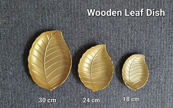 Wooden Leaf Dish Set Of 3 4 Wooden Leaf Dish Set Of 3