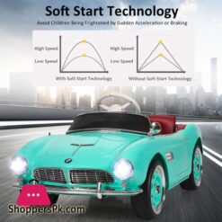 12V Bmw 507 Licensed Electric Kids Ride On Retro Car Rc Wmusic Lights