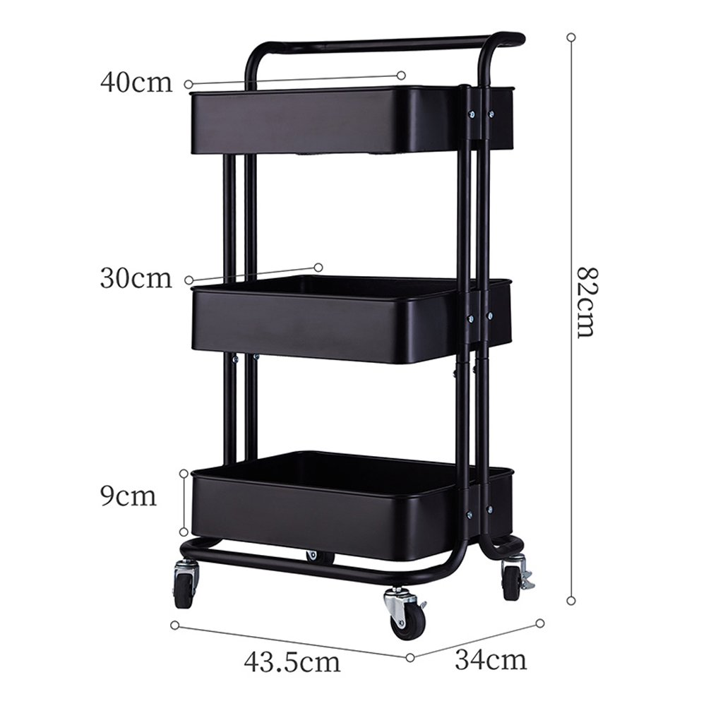 3-Tier Metal Storage Rolling Cart With Utility Handle Kitchen Carts On Wheels 360-Degree Rotation Trolley Cart, Shelving Unit For Garage Kitchen Bathroom Bedroom Office, 10 3-Tier Metal Storage Rolling Cart With Utility Handle Kitchen Carts On Wheels 360-Degree Rotation Trolley Cart, Shelving Unit For Garage Kitchen Bathroom Bedroom Office,