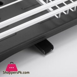 4 In 1 Aluminum Alloy Kitchen Dish Drying Rack Sink Drainer Plates Bowls Organizer Accessories Cutlery Wine Glass Storage Shelf