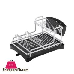 4 In 1 Aluminum Alloy Kitchen Dish Drying Rack Sink Drainer Plates Bowls Organizer Accessories Cutlery Wine Glass Storage Shelf