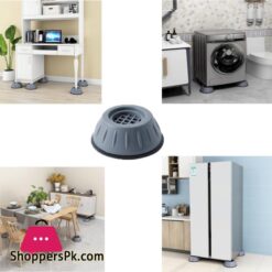 4Pcs Universal Anti Vibration Feet Pads Washing Machine Rubber Mat Anti Vibration Pad Dryer Refrigerator Base Fixed Non Slip Pad Furniture Pads