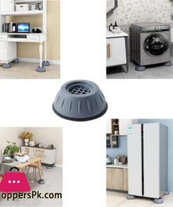 4Pcs Universal Anti Vibration Feet Pads Washing Machine Rubber Mat Anti Vibration Pad Dryer Refrigerator Base Fixed Non Slip Pad Furniture Pads