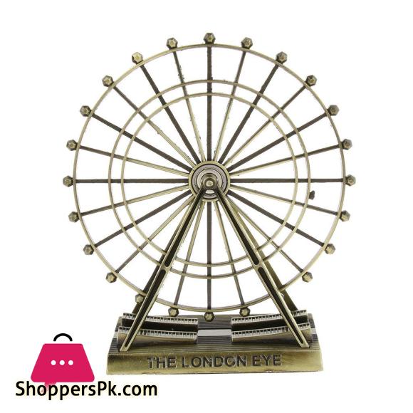 VRT Decorative Metal London Eye Ferris Wheel Model Home Office Table Desk Top Ornaments Birthday Gift