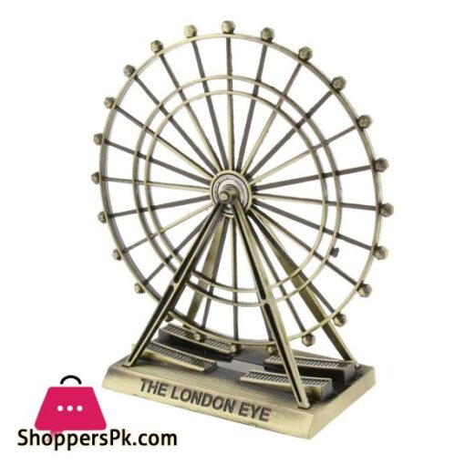 VRT Decorative Metal London Eye Ferris Wheel Model Home Office Table Desk Top Ornaments Birthday Gift