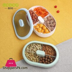 Ecoco Candy Platte Trockenen Obst Platte Hause Wohnzimmer Tisch Snack Snack Storage Box Net Rot Melone Samen Erfrischung Mutter Tablett