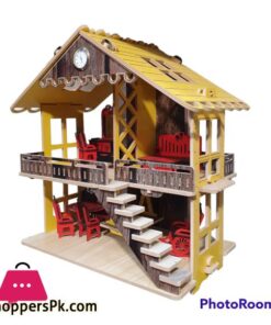 kids wooden doll house