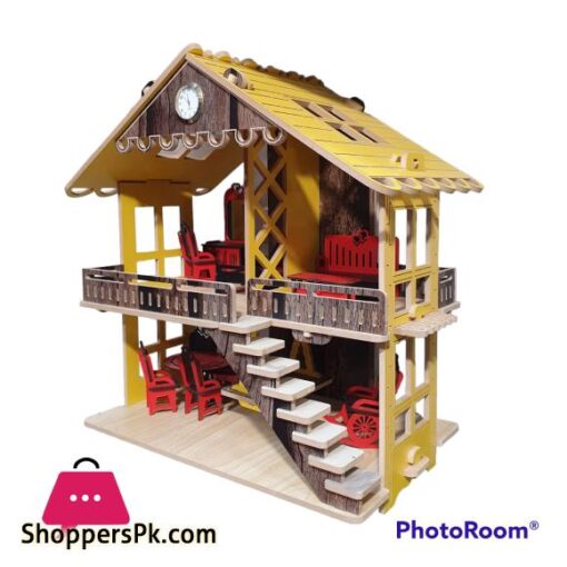 kids wooden doll house