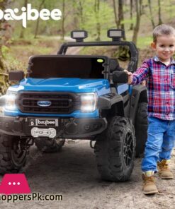 Baybee Gladiator Rechargeable Battery Operated Jeep For Kids Ride On Toy Kids Car With Bluetooth Music Light Baby Big Electric Jeep Battery Car For Kids To Drive 2 To 8 Years Boy Girl Blue