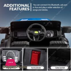 Ford Gladiator Rechargeable Battery Operated Jeep For Kids With Bluetooth Music Light Kids To Drive 2 To 10 Years Boy Girl 13 Baybee Gladiator Rechargeable Battery Operated Jeep For Kids Ride On Toy Kids Car With Bluetooth Music Light Baby Big Electric Jeep Battery Car For Kids To Drive 2 To 8 Years Boy Girl Blue