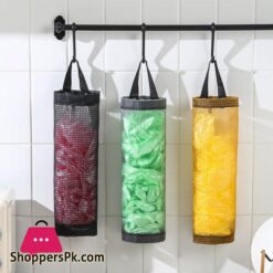 Garbage Bag Storage Bag Cylinder Scratch Proof Nylon Plastic Bags Dispenser Organizer For Kitchen
