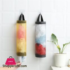 Garbage Bag Storage Bag Cylinder Scratch Proof Nylon Plastic Bags Dispenser Organizer For Kitchen