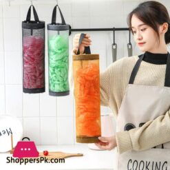 Garbage Bag Storage Bag Cylinder Scratch Proof Nylon Plastic Bags Dispenser Organizer For Kitchen