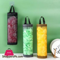 Garbage Bag Storage Bag Cylinder Scratch Proof Nylon Plastic Bags Dispenser Organizer For Kitchen