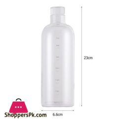 Glass Water Bottle With Portable Outdoor Sports Fitness Student Cup Drinking Mug Drinkware - Clear