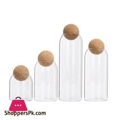 Ball Kork Bleifreien Glas Mit Deckel Flasche Lagerung Tank Versiegelt Tee Dosen Getreide Transparent Lagerung Glser Kaffee Enthltflaschen Glser Boxen