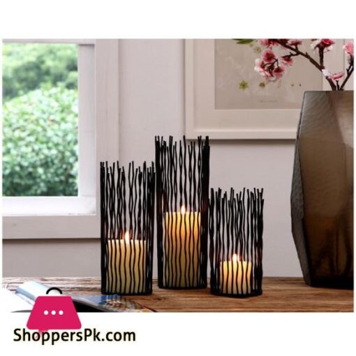 Nordic Christmas Glass Holders Table Vases Candles Valentines Day Candles Table Europe Modern Centro De Mesa Tealight Holder