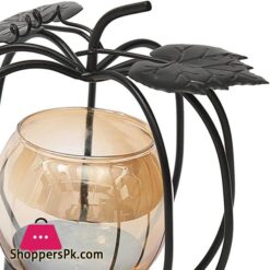 Magideal Retro Simple Geometric Design Tea Light Holder Metal Votive Candle Holder Decorative Tealight Holder For Home Desktop Party Wedding Decor Pumpkin