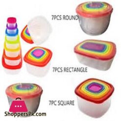Rainbow 7Pcs Food Container Safe Fridge Storage Freezer Microwave Box Lid Kitchen Strong Plastic 10 Rainbow 7Pcs Food Container Safe Fridge Storage Freezer Microwave Box Lid Kitchen Strong Plastic