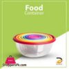 Rainbow 7pcs Food Container Safe Fridge Storage Freezer Microwave Box Lid Kitchen Strong Plastic