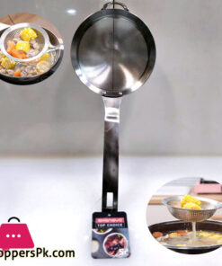 Shengya Fine Mesh Skimmer Spoon Slotted Spoon  Strainer for Kitchen Cooking Frying Tool Oil Filter 13 CM