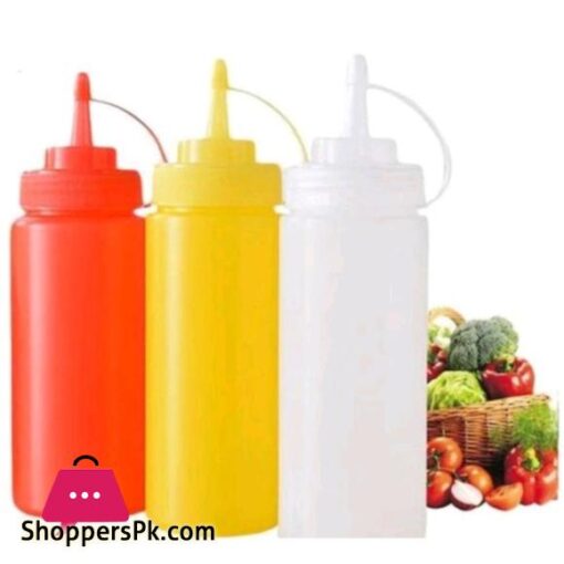 1 pcs Plastic Squeeze BottleKetchup DispencerHigh Quality Plastic