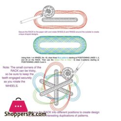 Spirograph Zeichnung Spielzeug Set Verriegelung Gears Rder Zeichnung Zubehr Kreative Pdagogisches Spielzeug Fr Kinderzeichnung Spielzeug