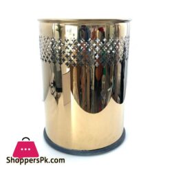 Ss Waste Basket Gold
