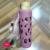 Appollo Bamboo Cap Glass Water Bottle Model-5 1 Pcs