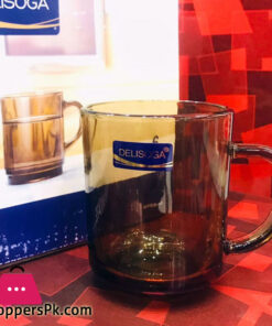 Delisoga Glass Tea Cup - Brown Color
