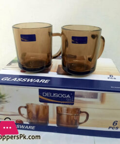 Delisoga Glass Tea Cup - Brown Color 5 Delisoga Glass Tea Cup - Brown Color - Image 2
