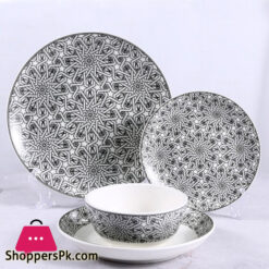 Dover TDL Elegant Dinner Service Set Porcelain - 24 piece