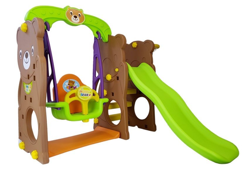 Infantes Bear Swing With Slide With Basketball Ring - Chd-161 - Korea Made